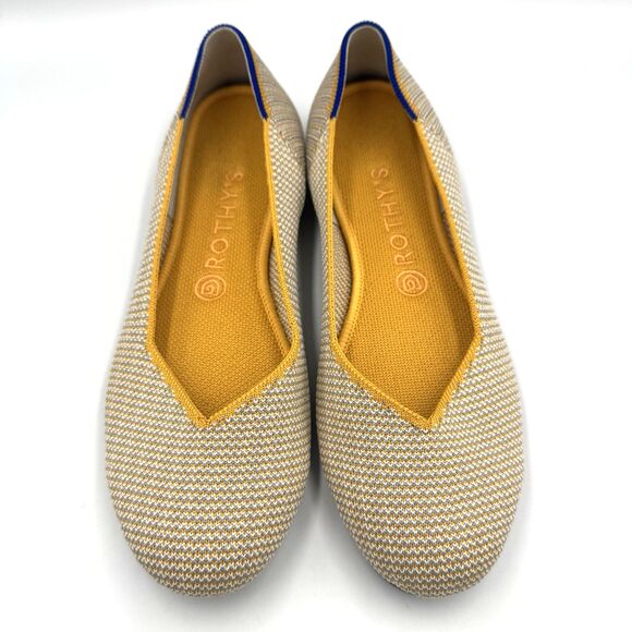 Rothy’s The Flat Womens Size US 9.5 Dandelion T Round Toe Slip On Ballet Flat